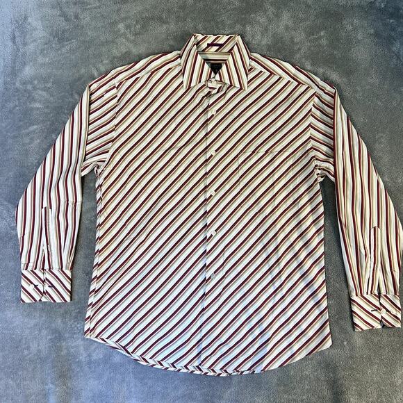 Paul Smith London Vintage Striped Shirt 16/41 Made in Italy Long Sleeve ButtonUp - Picture 2 of 12